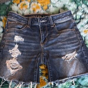 American Eagle Distressed Denim Shorts